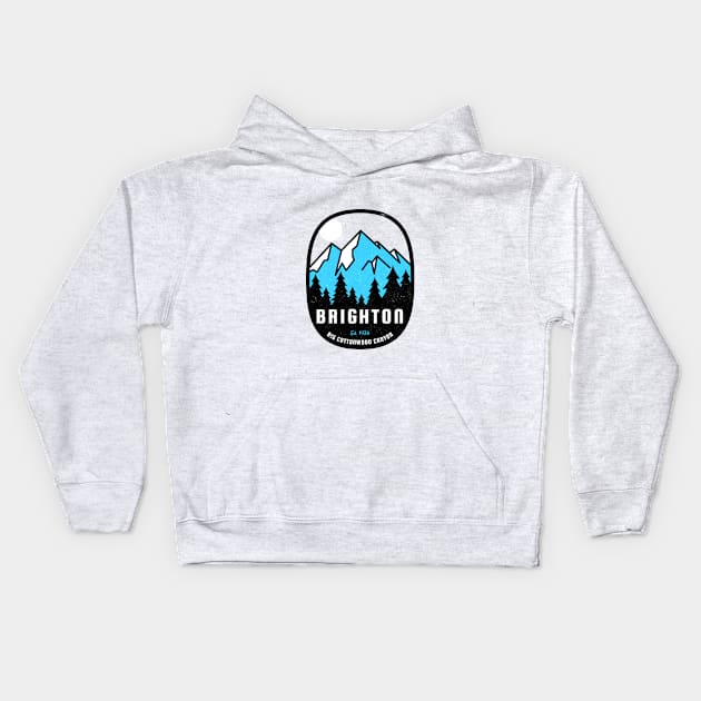 Ski Brighton Kids Hoodie by LocalZonly